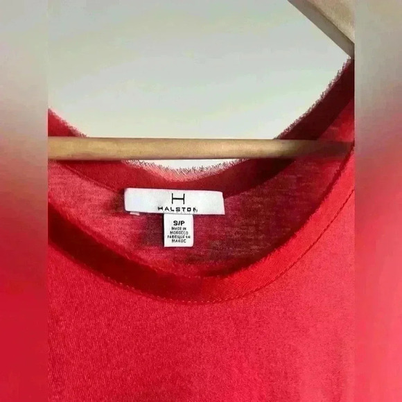 H By Halston Womens Red Orange Sleeveless Casual  Summer Spring Tank Top Small - Picture 4 of 9
